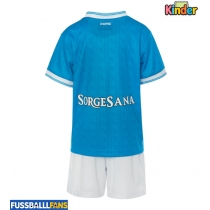 SSC Napoli Heimtrikotsatz Kinder 2025-26 Kurzarm (+ Kurze Hosen)